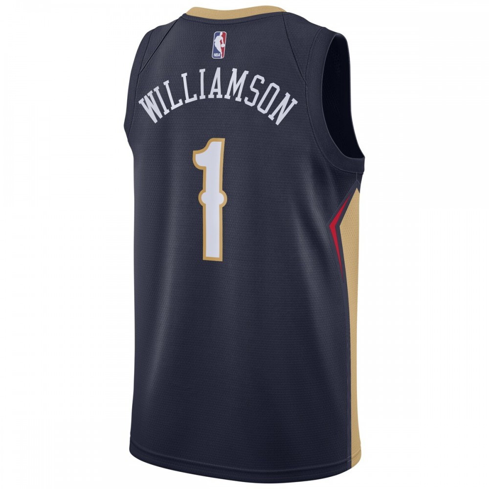 Zion Williamson New Orleans Pelicans 2019 NBA Draft First Round Pick Swingman Jersey - back view