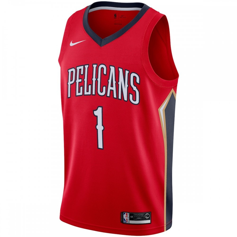 Zion Williamson New Orleans Pelicans 2019/2020 Swingman Jersey Statement - second front view