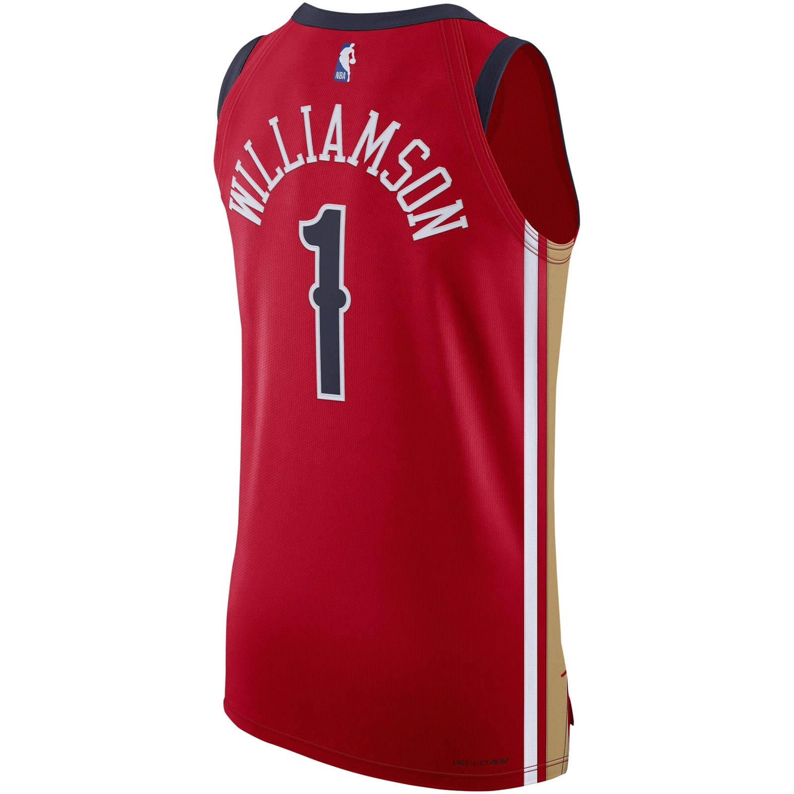 Zion Williamson New Orleans Pelicans Pro Cut Jersey Statement Edition Red - back view