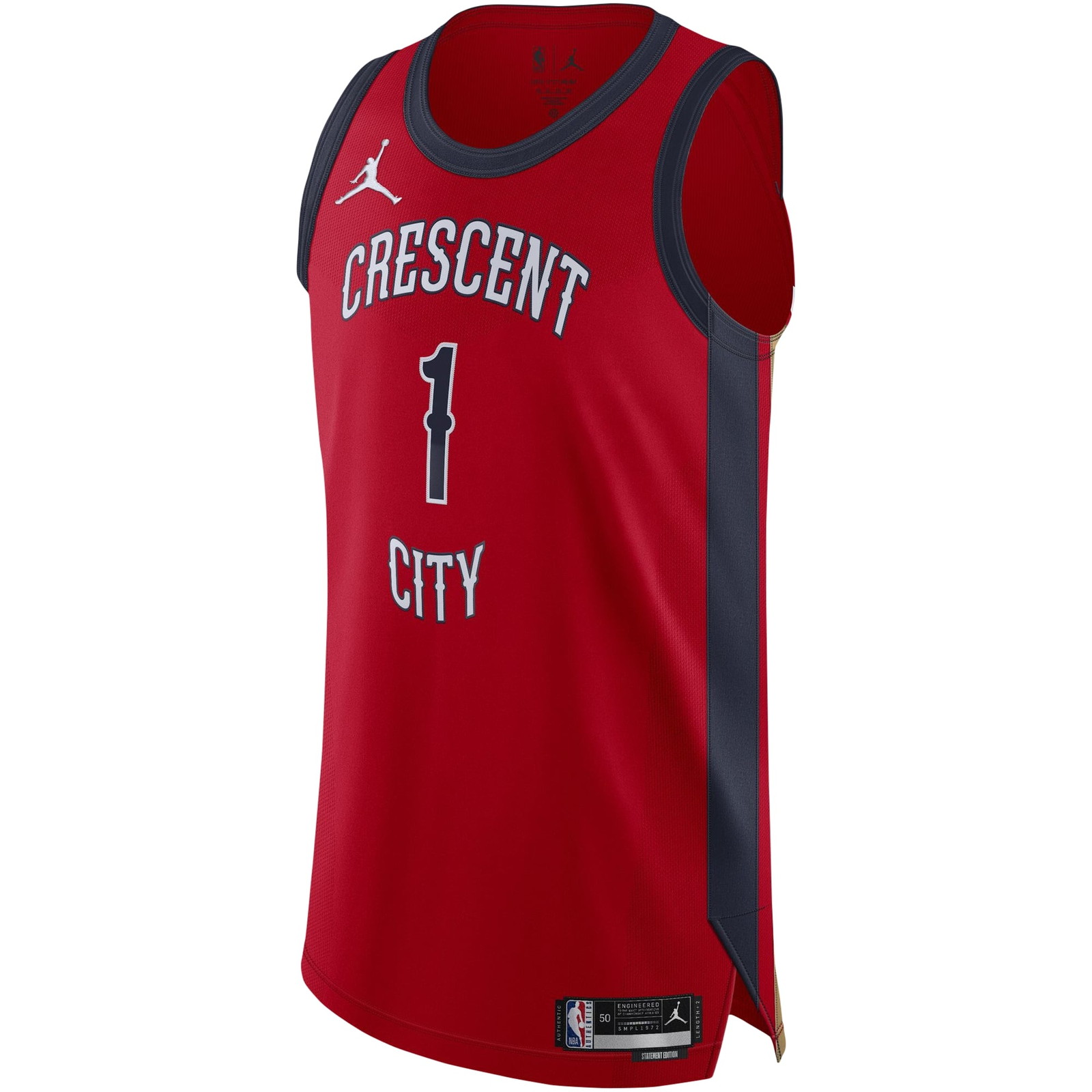 Zion Williamson New Orleans Pelicans Pro Cut Jersey Statement Edition Red - front view
