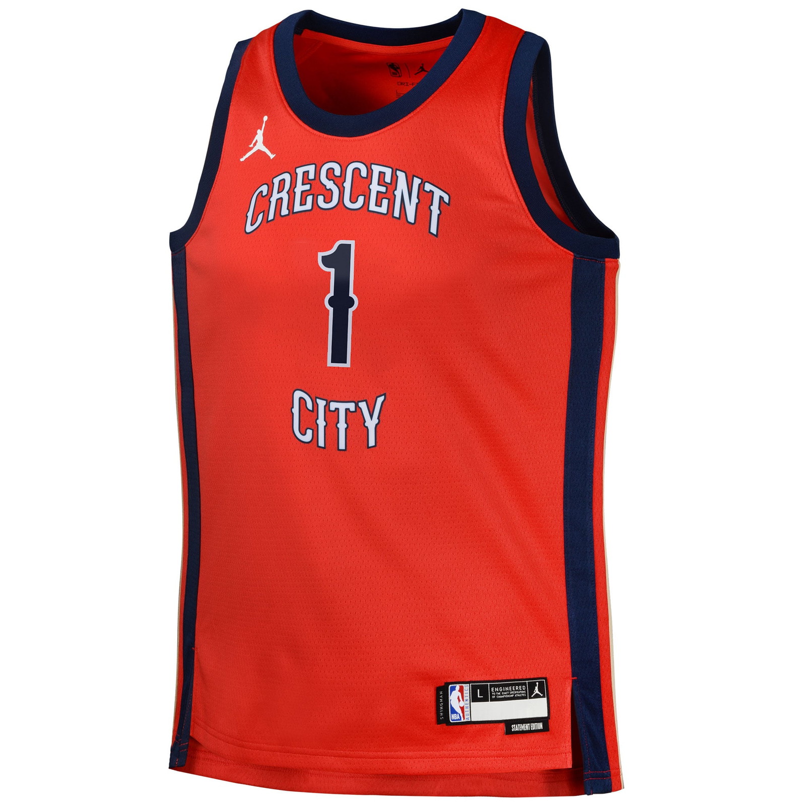 Zion Williamson New Orleans Pelicans Swingman Jersey Statement Red - front view