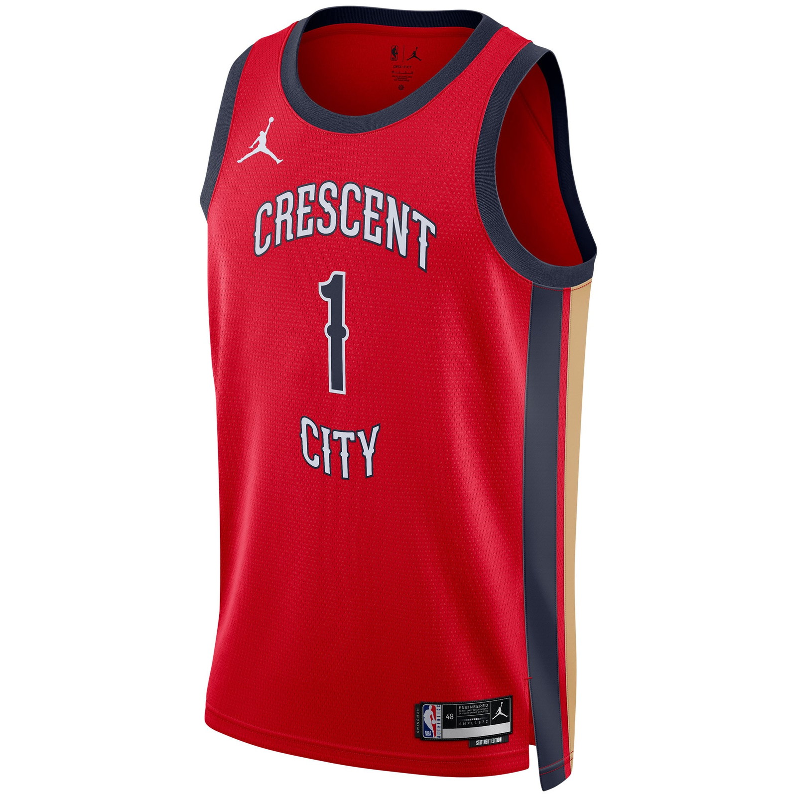 Zion Williamson New Orleans Pelicans Unisex Swingman Jersey Statement Edition Red - front view