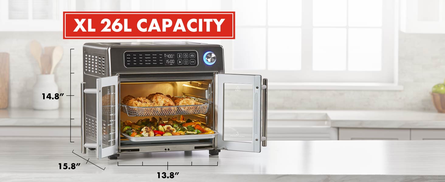 Extra Large Capacity Countertop Oven Air Fryer