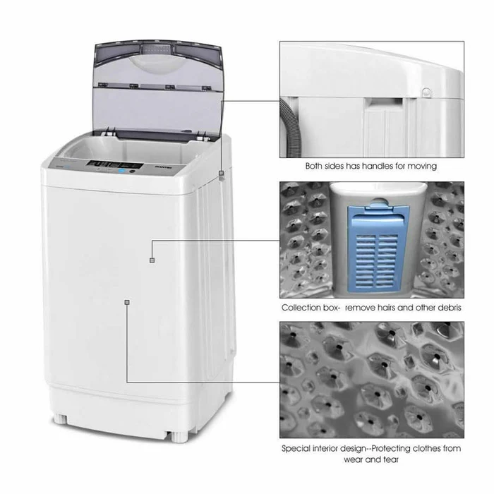Eletriclife 8 Water Level Portable Compact Washing Machine