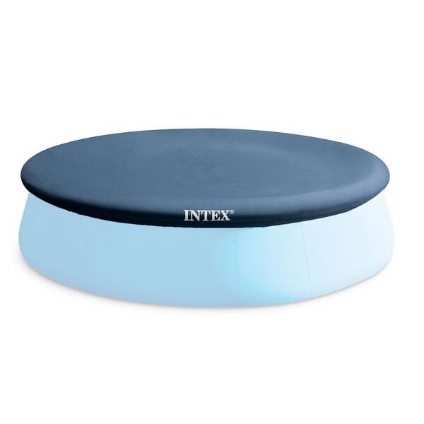 Intex 28026E + 28211EH 12 ft. x 30 in. Metal Frame Round Swimming Pool with Filter Pump and 13 ft. Pool Cover - 3