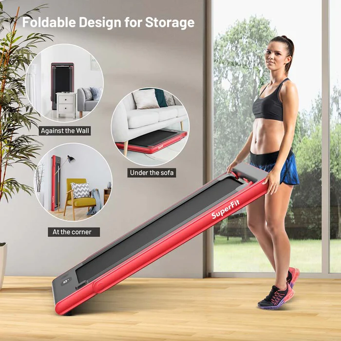 Eletriclife 2-in-1 Electric Folding Treadmill with Dual Display and Smart App Control