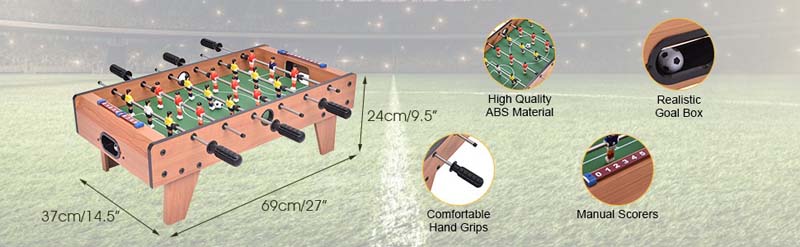 Eletriclife 27 Inch Indoor Competition Game Foosball Table with Legs
