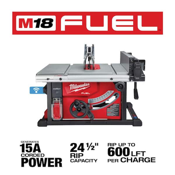 Milwaukee 2736-20 M18 FUEL ONE-KEY 18-Volt Lithium-Ion Brushless Cordless 8-1/4 in. Table Saw (Tool-Only) Milwaukee 2736-20 M18 FUEL ONE-KEY 18-Volt Lithium-Ion Brushless Cordless 8-1/4 in. Table Saw (Tool-Only) - 3