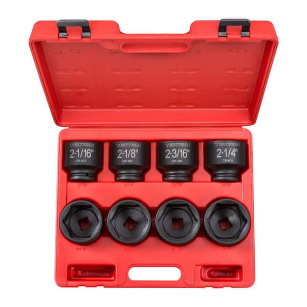 TEKTON 4893 3/4 in. Drive 2-1/16 - 2-1/2 in. 6-Point Shallow Impact Socket Set - 1