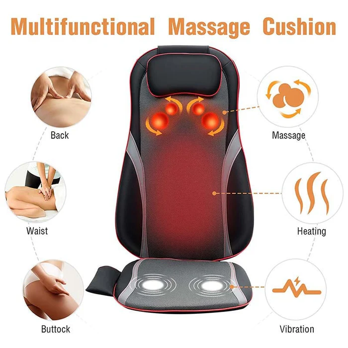 Eletriclife Shiatsu Multifunction Neck Back Massage Relaxing Seat Cushion