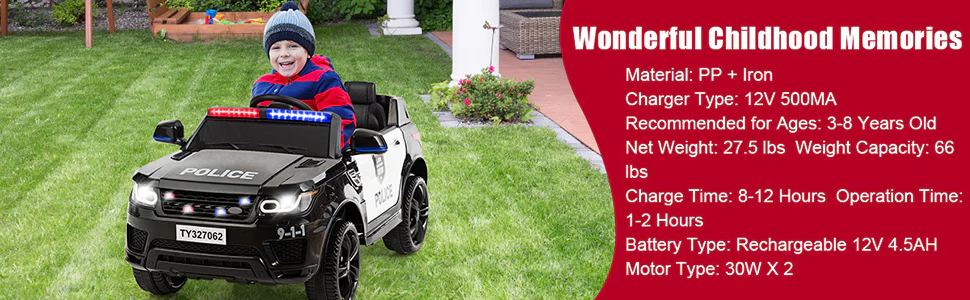 Eletriclife 12V Kids Electric Ride On Car with Remote Control