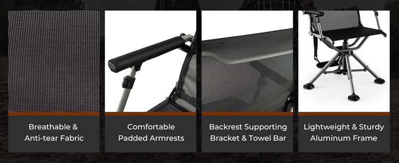 Eletriclife 360 Degree Silent Swivel Hunting Chair