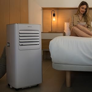 Aire acondicionado portátil / bomba de calor  / silencioso / LED / temporizador