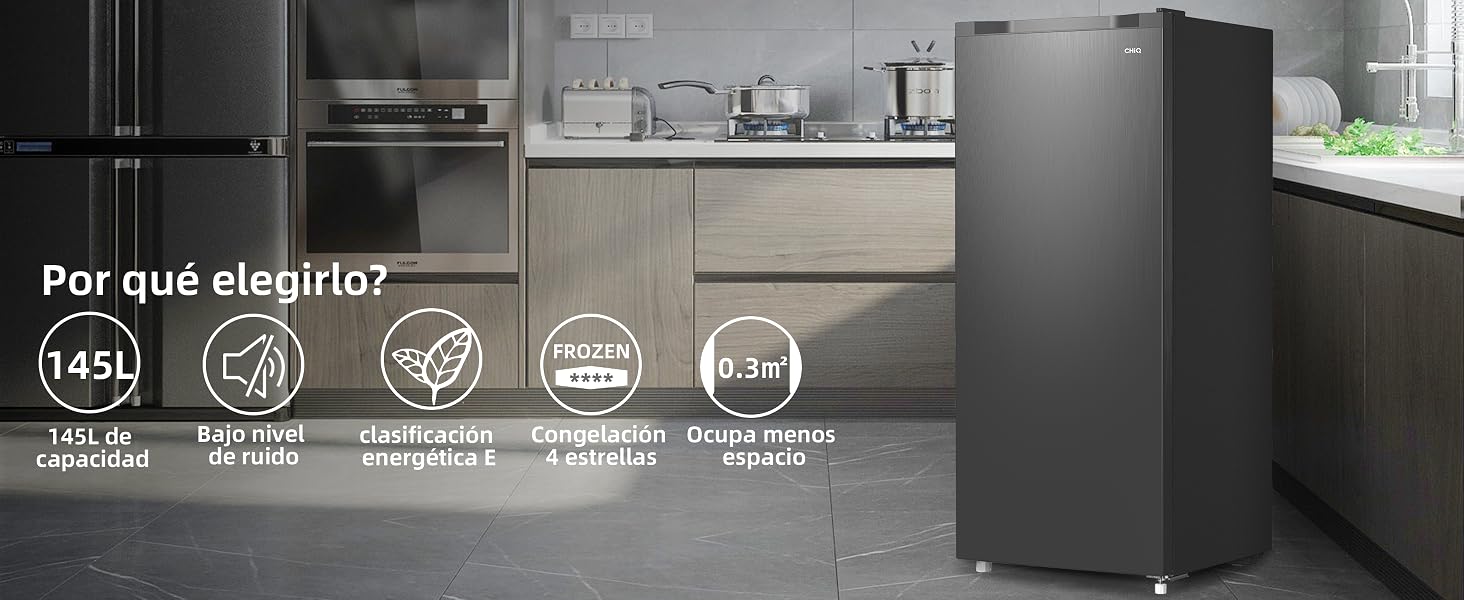 una cocina con nevera y estufa.
