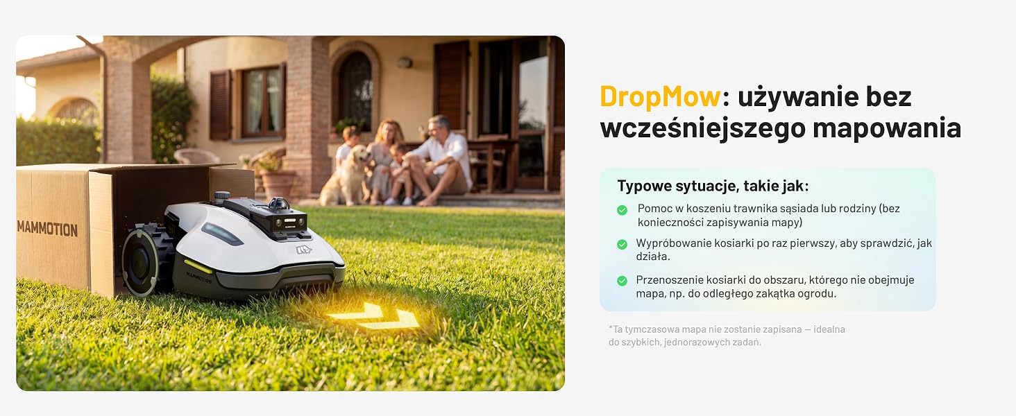 Tekst brzmi „Stylwnie skrzynia bez wezędzającego mapowania” oraz szczegóły produktu. Leżak na świeżym powietrzu z poduszką na trawie obok nowoczesnego patio domu z częścią wypoczynkową.