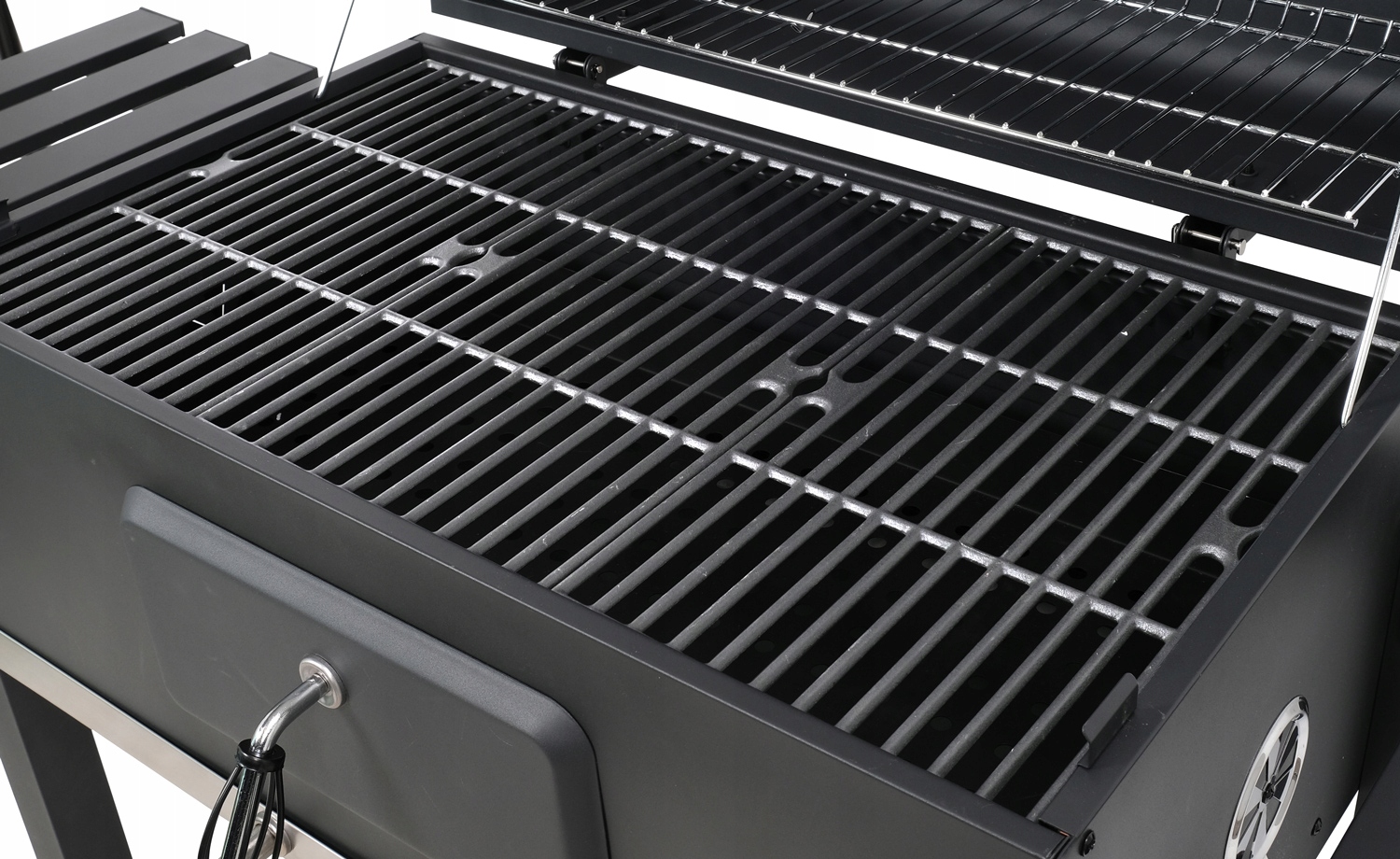 DUŻY GRILL WĘGLOWY XXL REGULOWANY ŻELIWNY RUSZT 78x42,5mm 3 PÓŁKI LUND Szerokość rusztu 42.5 cm