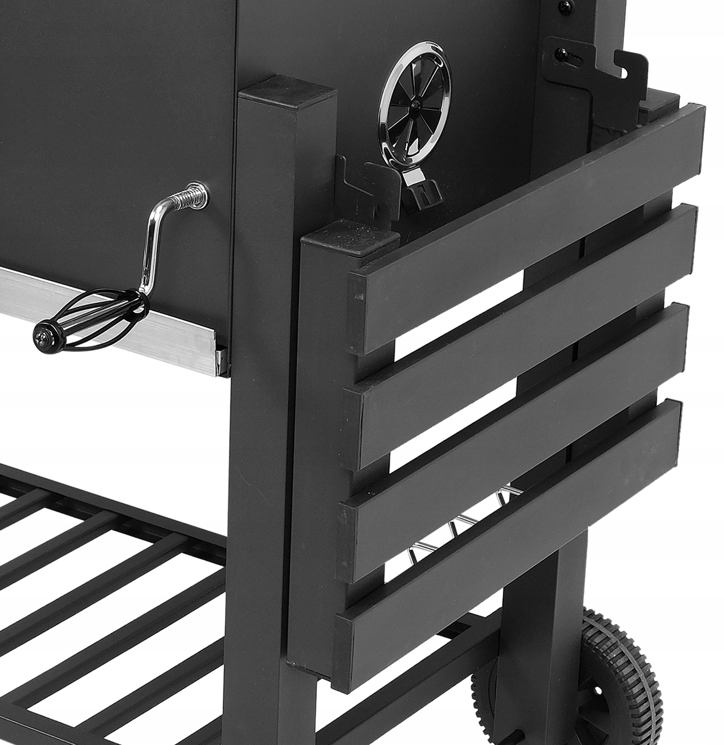 DUŻY GRILL WĘGLOWY XXL REGULOWANY ŻELIWNY RUSZT 78x42,5mm 3 PÓŁKI LUND Wykonanie rusztu żeliwny