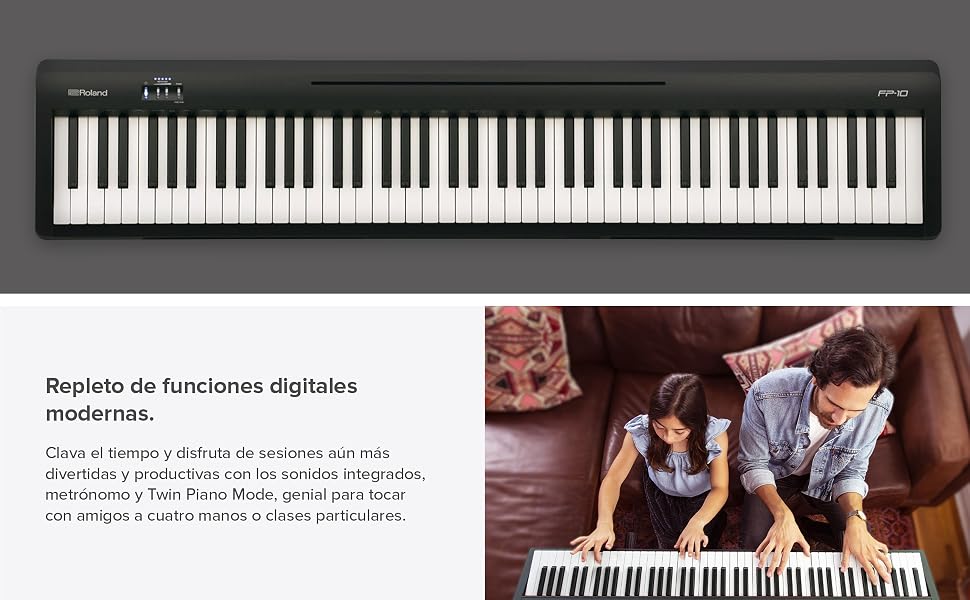 Sonidos; Tocar; Presets; Twin; Mode; Lecciones; Aprender; Metrónomo; Órgano; Cuerdas; Eléctrico;