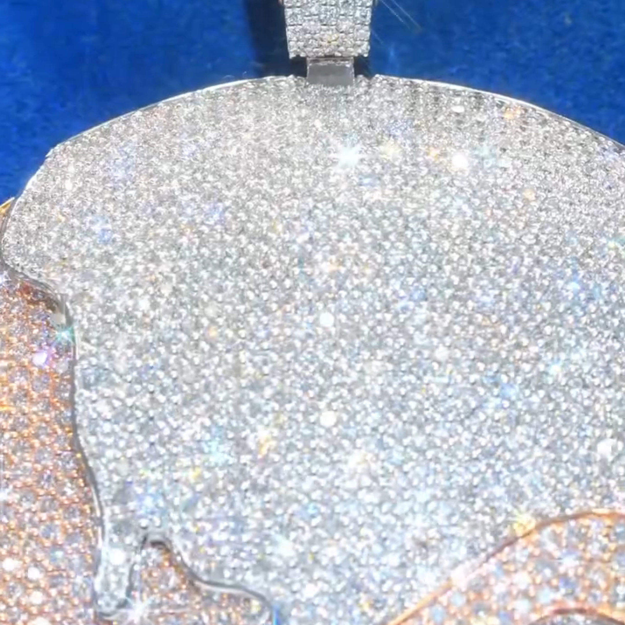 close up Planet P pendant stone details
