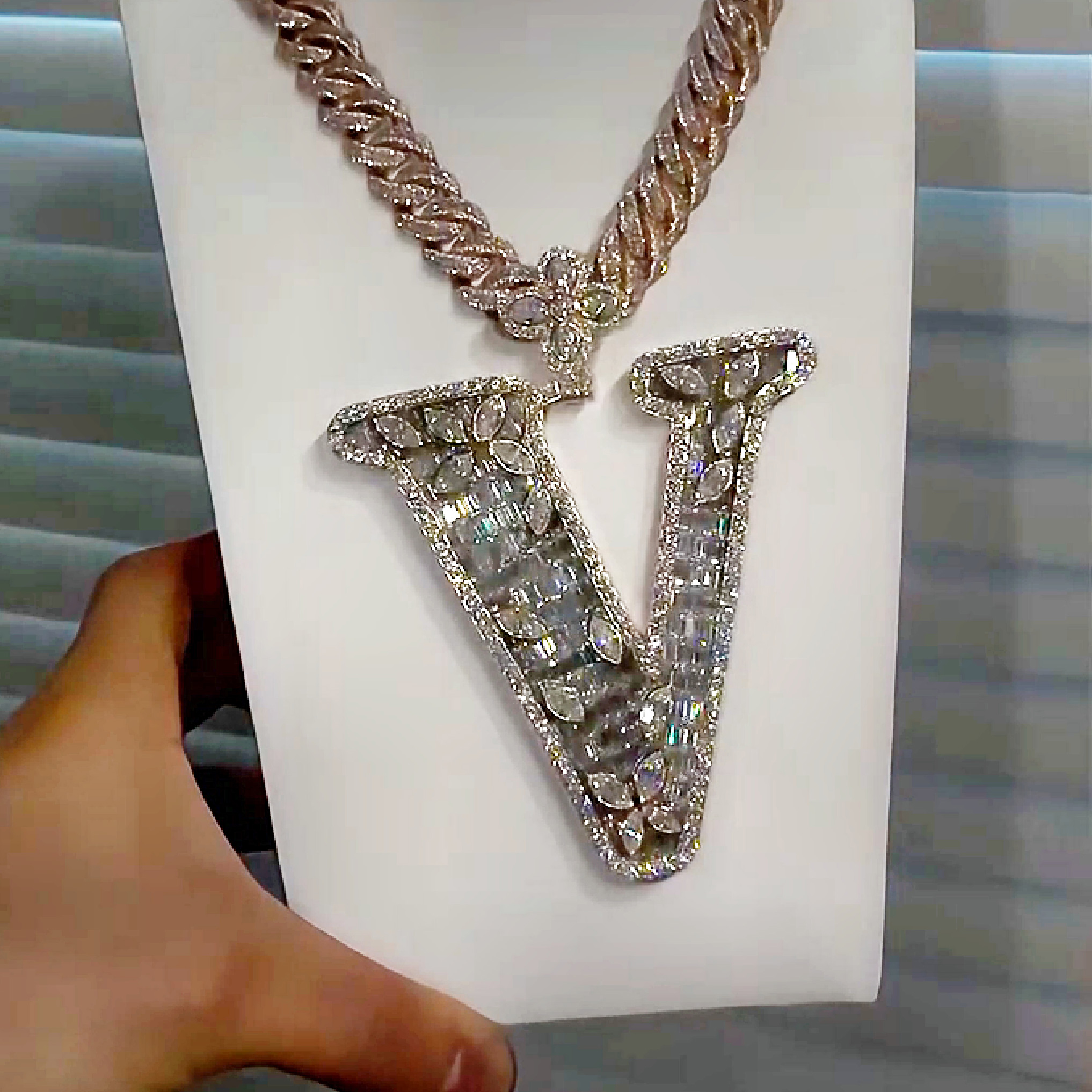 Letter V Pendant
