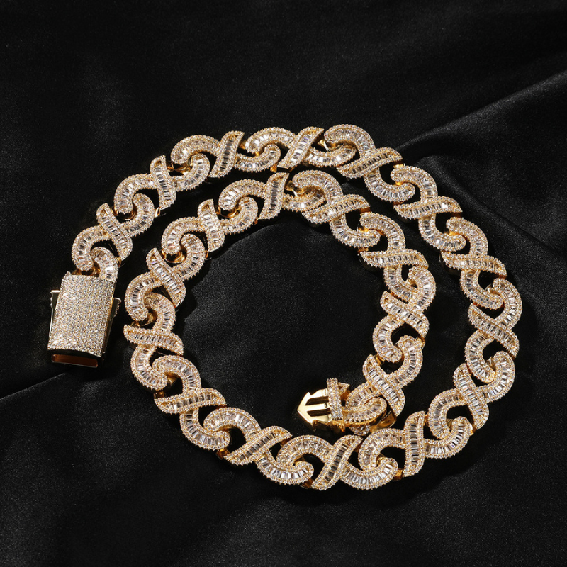 15mm Infinity T Square Chain