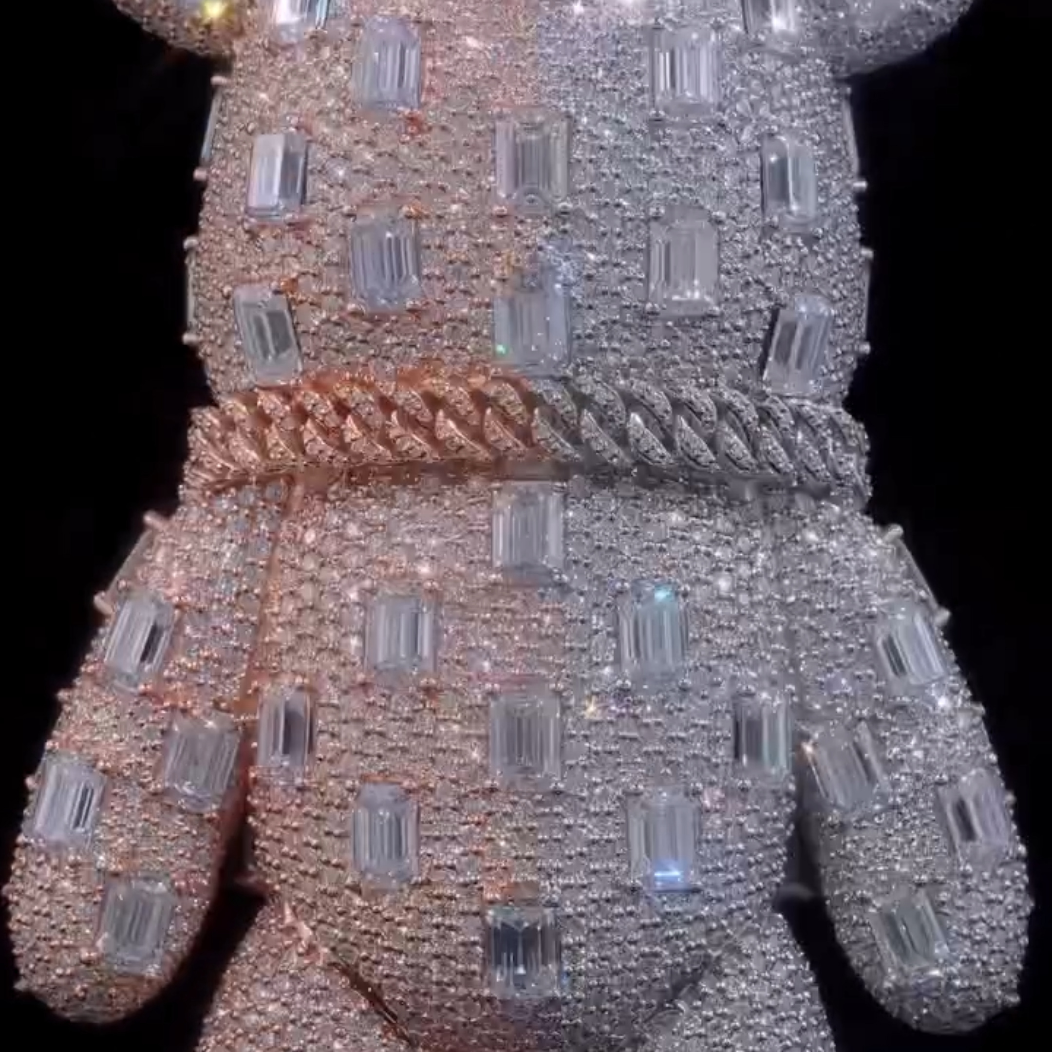Moissanite Bear Pendant