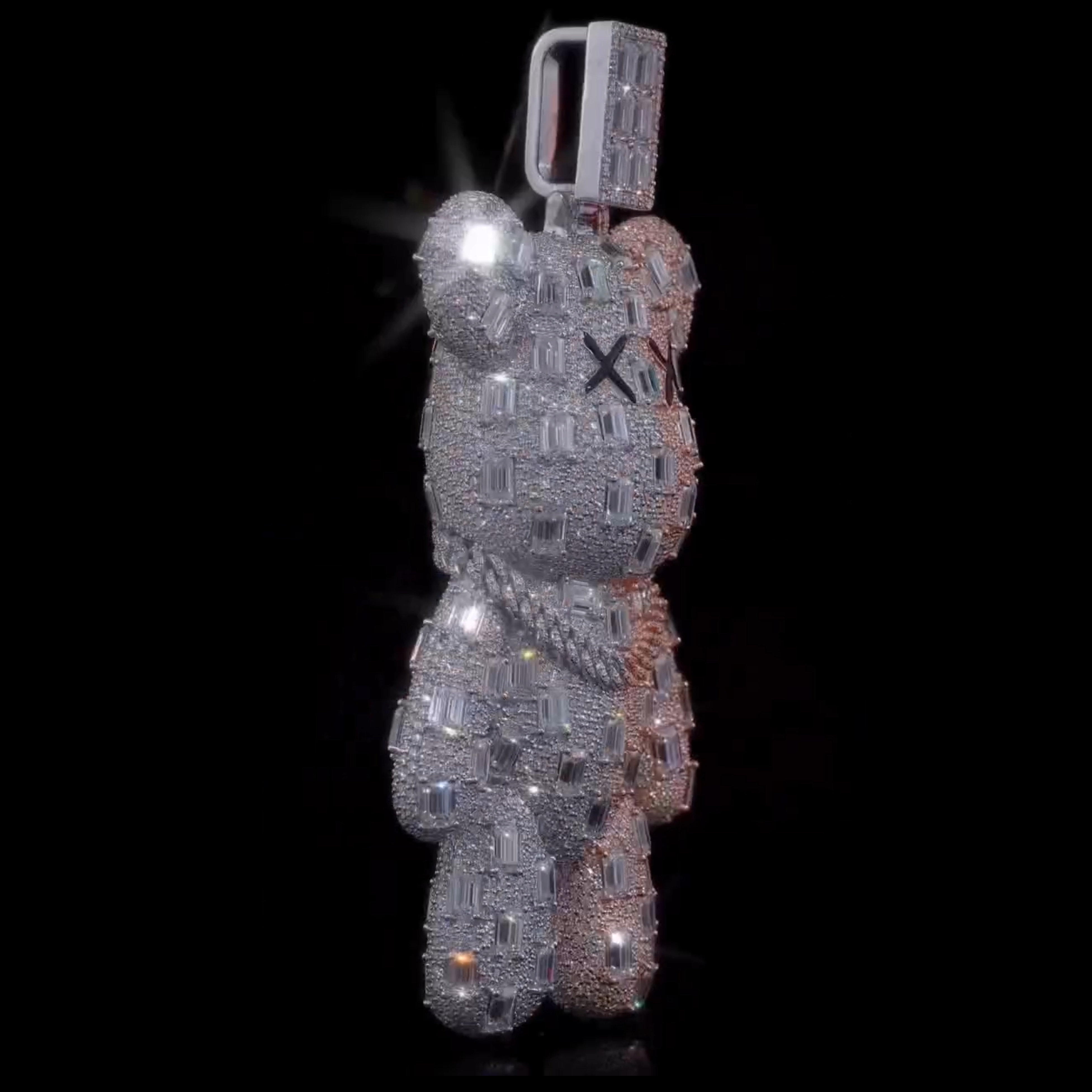 Moissanite Bear Pendant