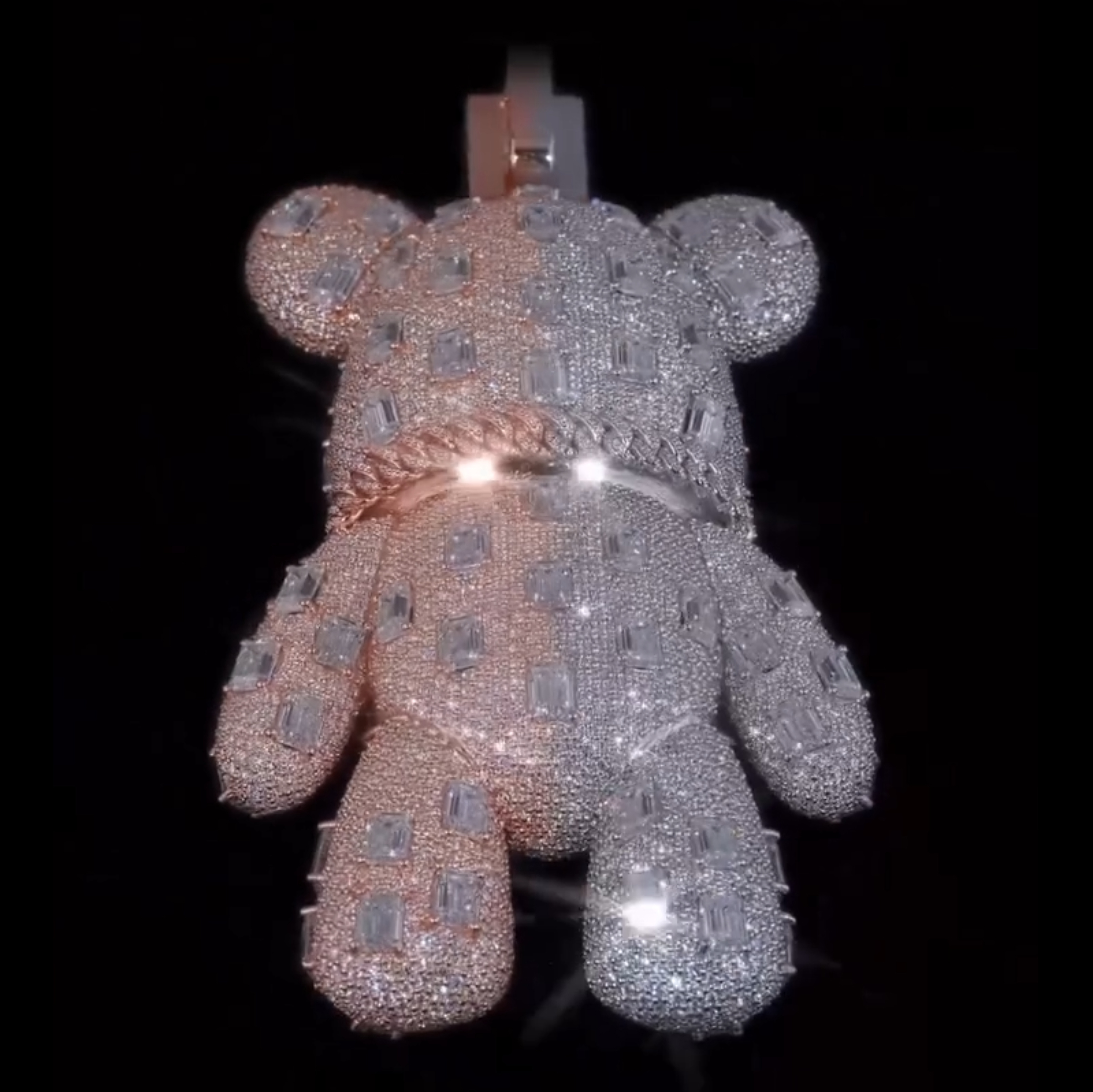 Moissanite Bear Pendant