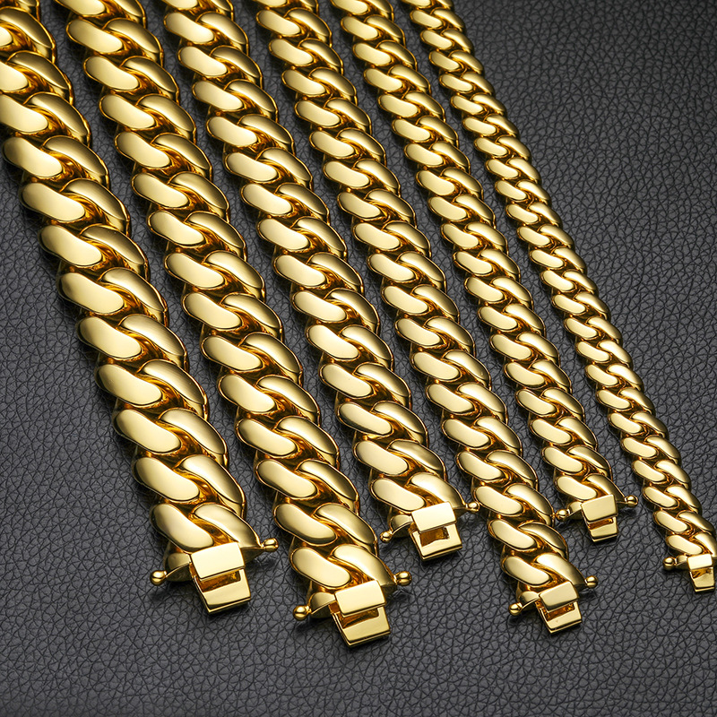 10mm/12mm/14mm/16mm/18mm/20mm/22mm Classic Miami Cuban Bracelet