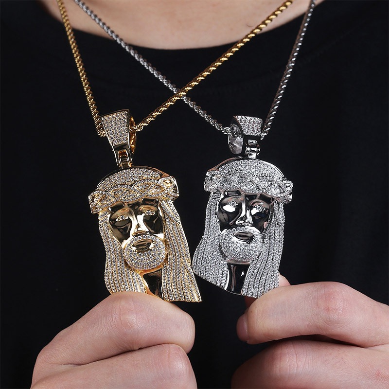 925S & VVS Moissanite Jesus Figure Pendant