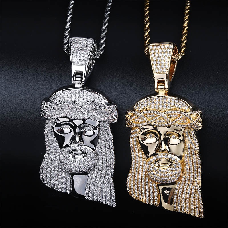 925S & VVS Moissanite Jesus Figure Pendant