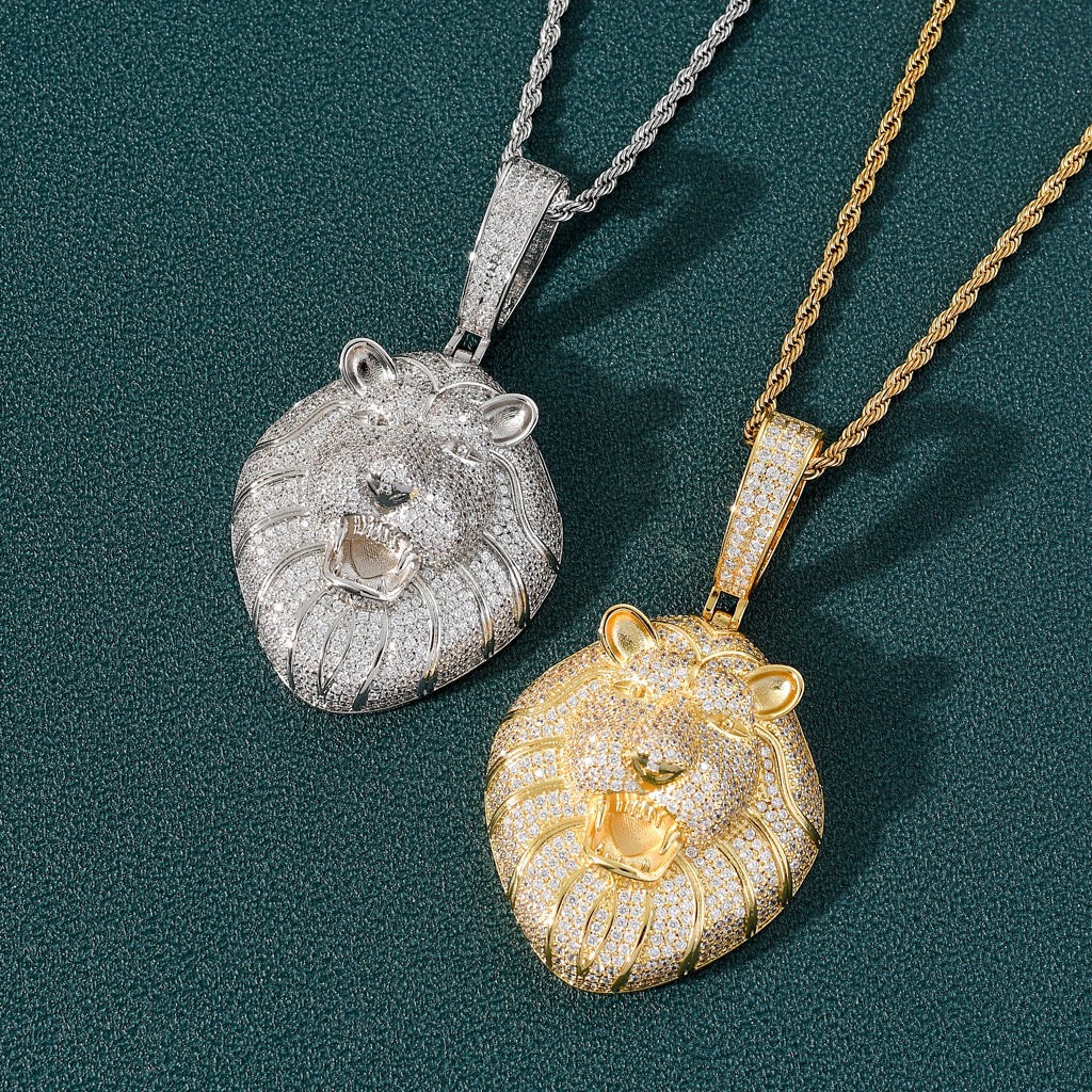 royal lion pendant luxury fashion scene