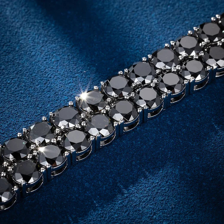 4mm Rare Black Stones Tennis Chain