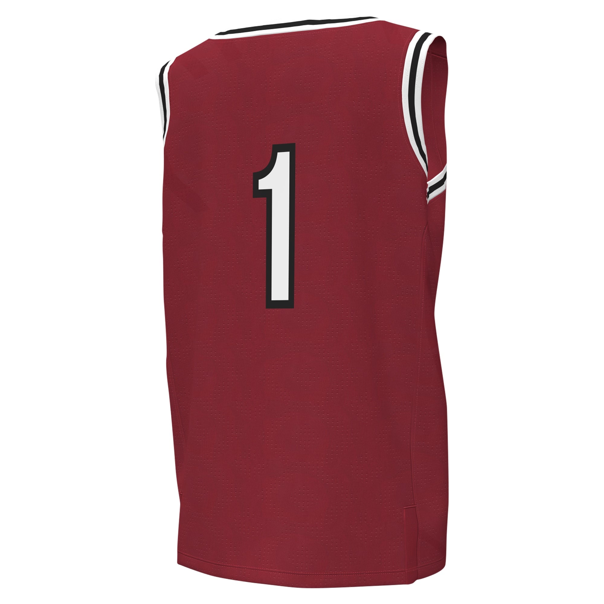 #1South Carolina Gamecocks Youth Basketball Jersey Garnet - back view