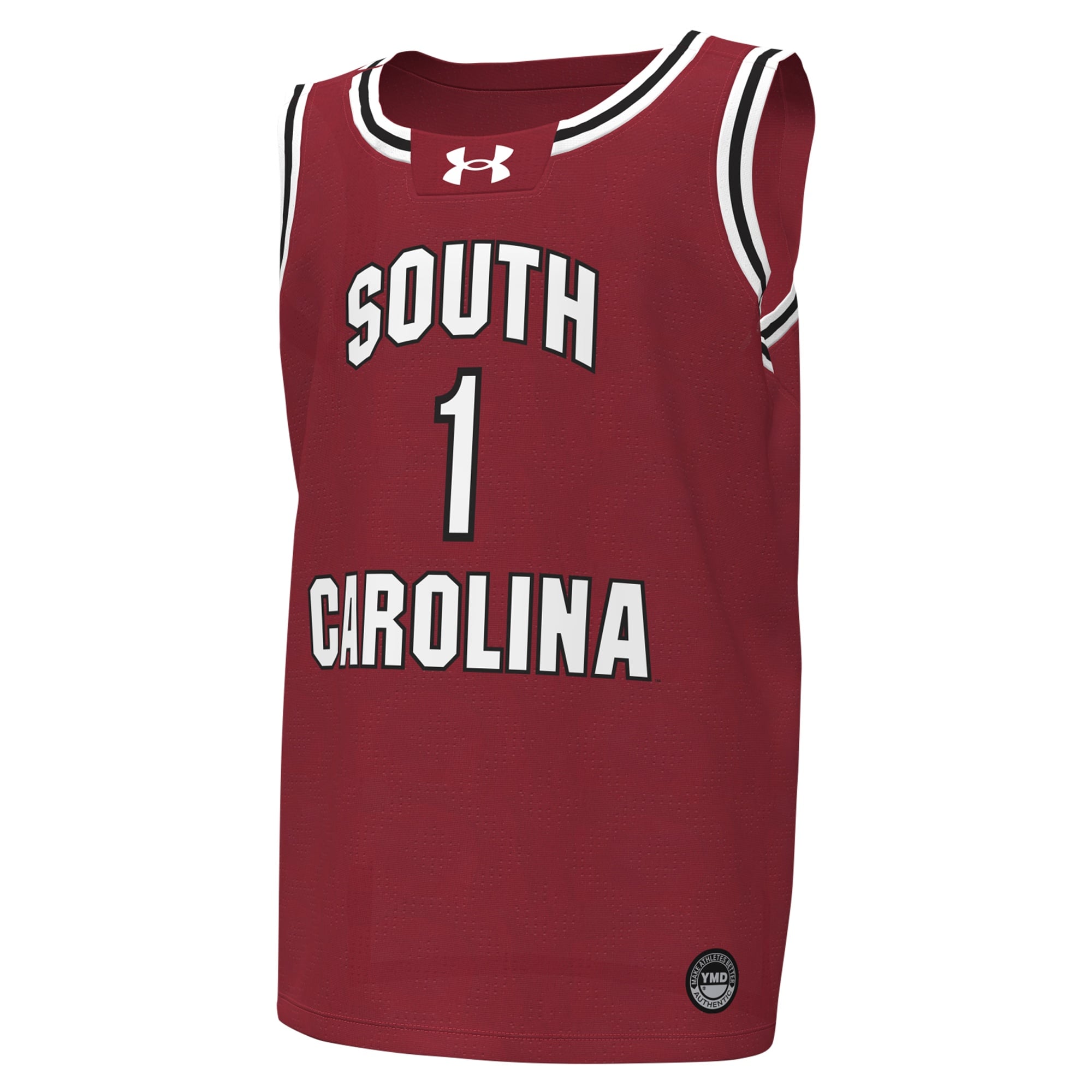 #1South Carolina Gamecocks Youth Basketball Jersey Garnet - front view