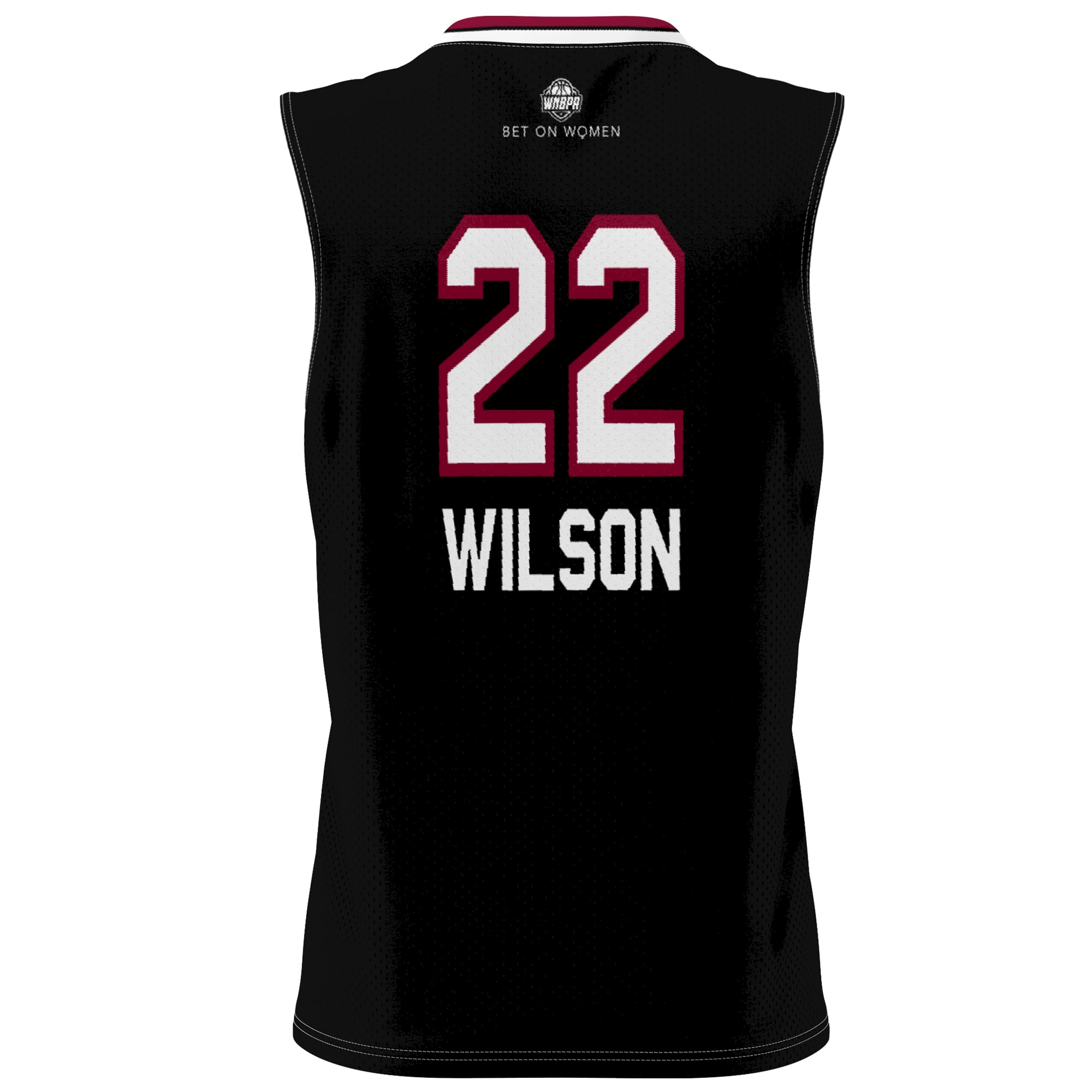 A'ja Wilson South Carolina Gamecocks Unisex Lightweight Basketball Alumni Jersey Black - back view