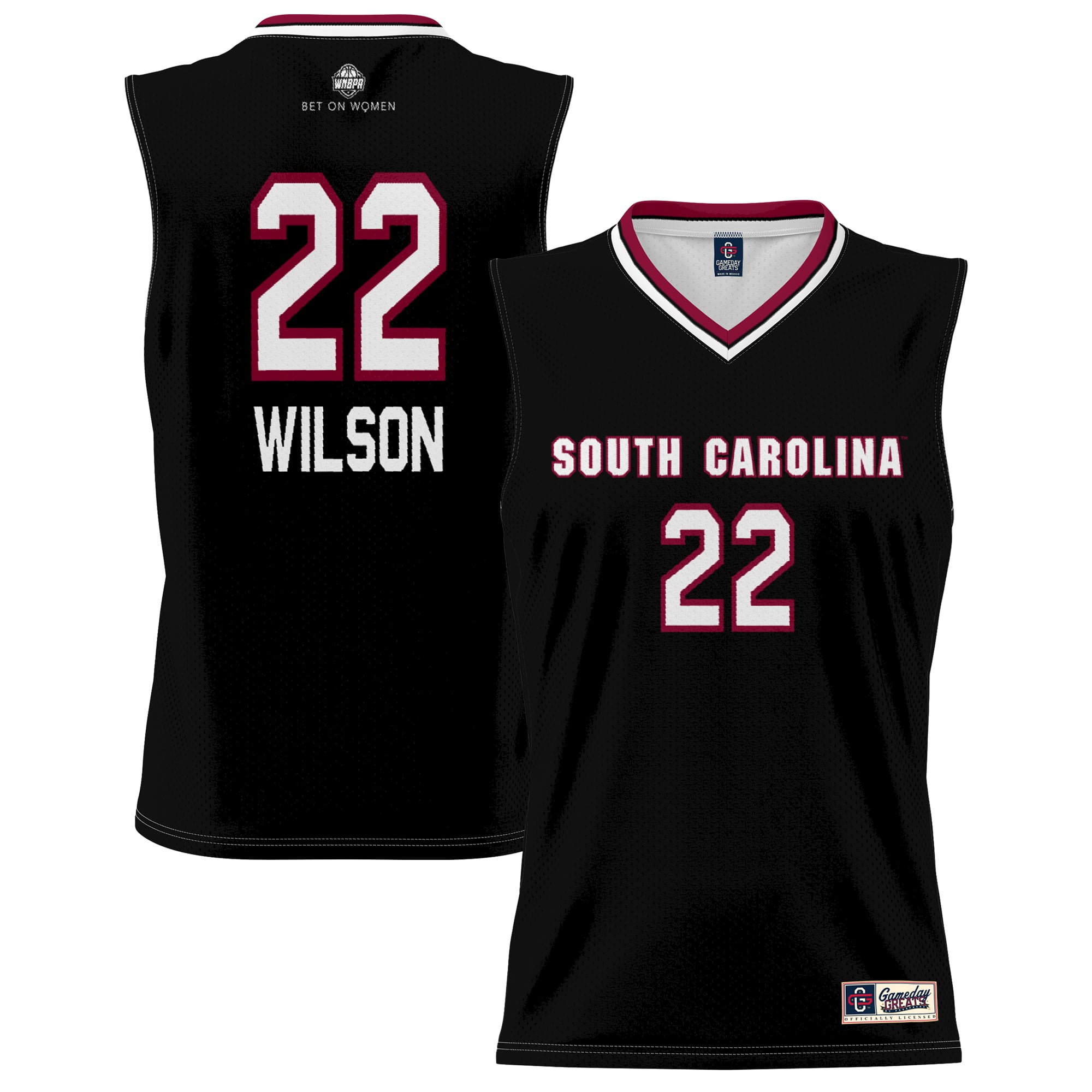 A'ja Wilson South Carolina Gamecocks Unisex Lightweight Basketball Alumni - front and back view