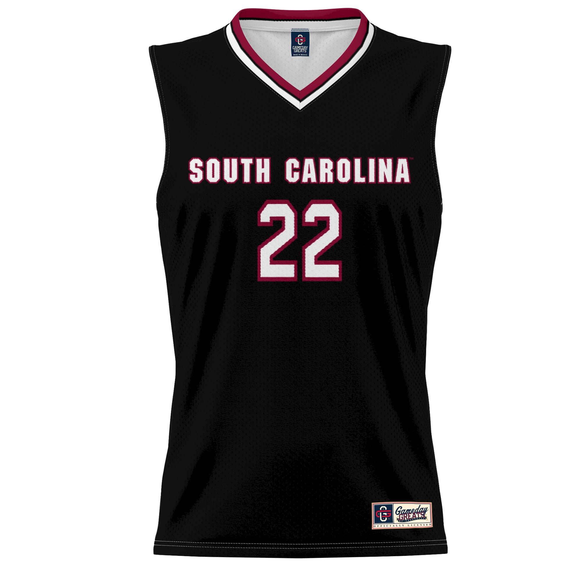 A'ja Wilson South Carolina Gamecocks Unisex Lightweight Basketball Alumni Jersey Black - front view