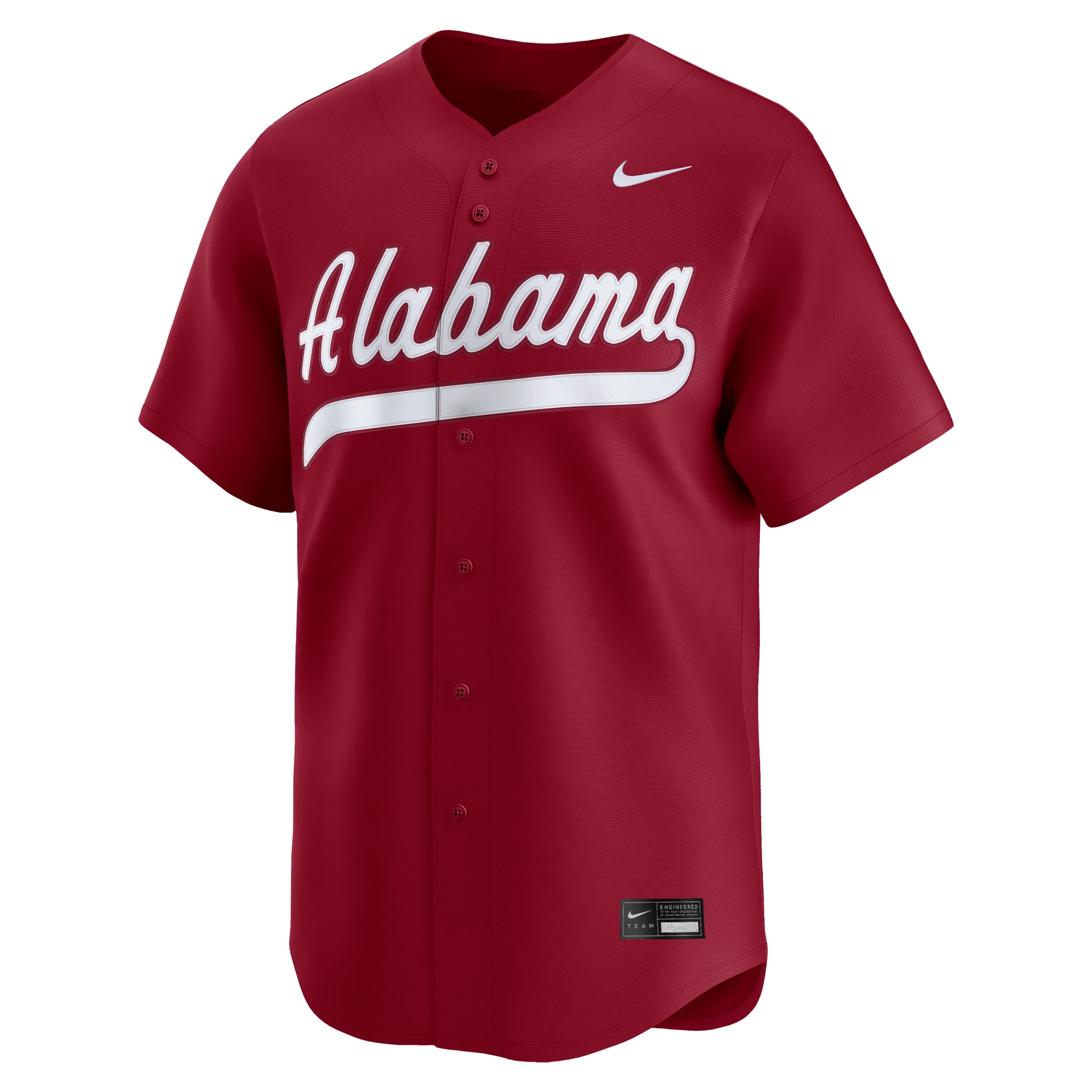 Alabama Crimson Tide Baseball Jersey Crimson - front view