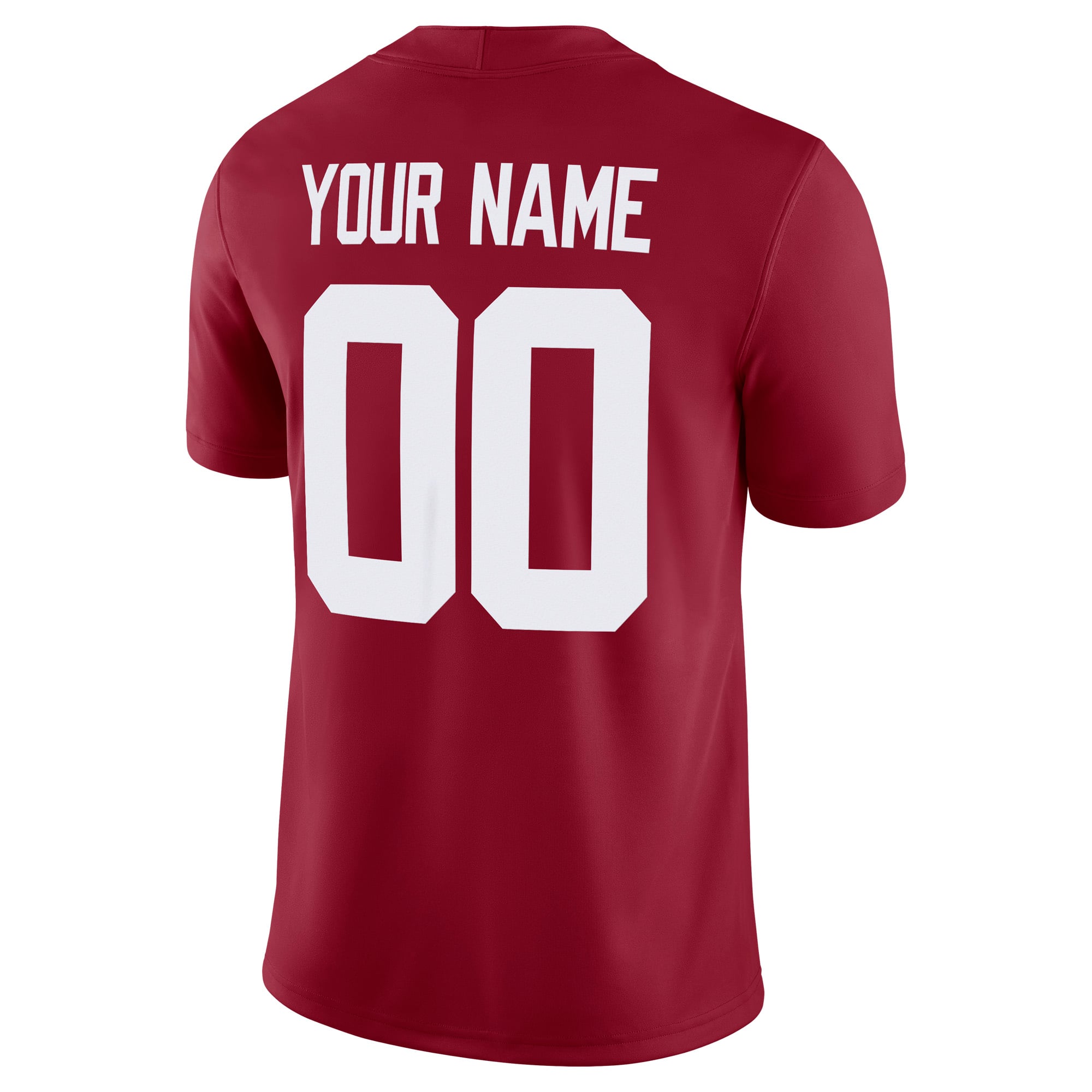 Alabama Crimson Tide Custom Football Jersey Crimson - back view