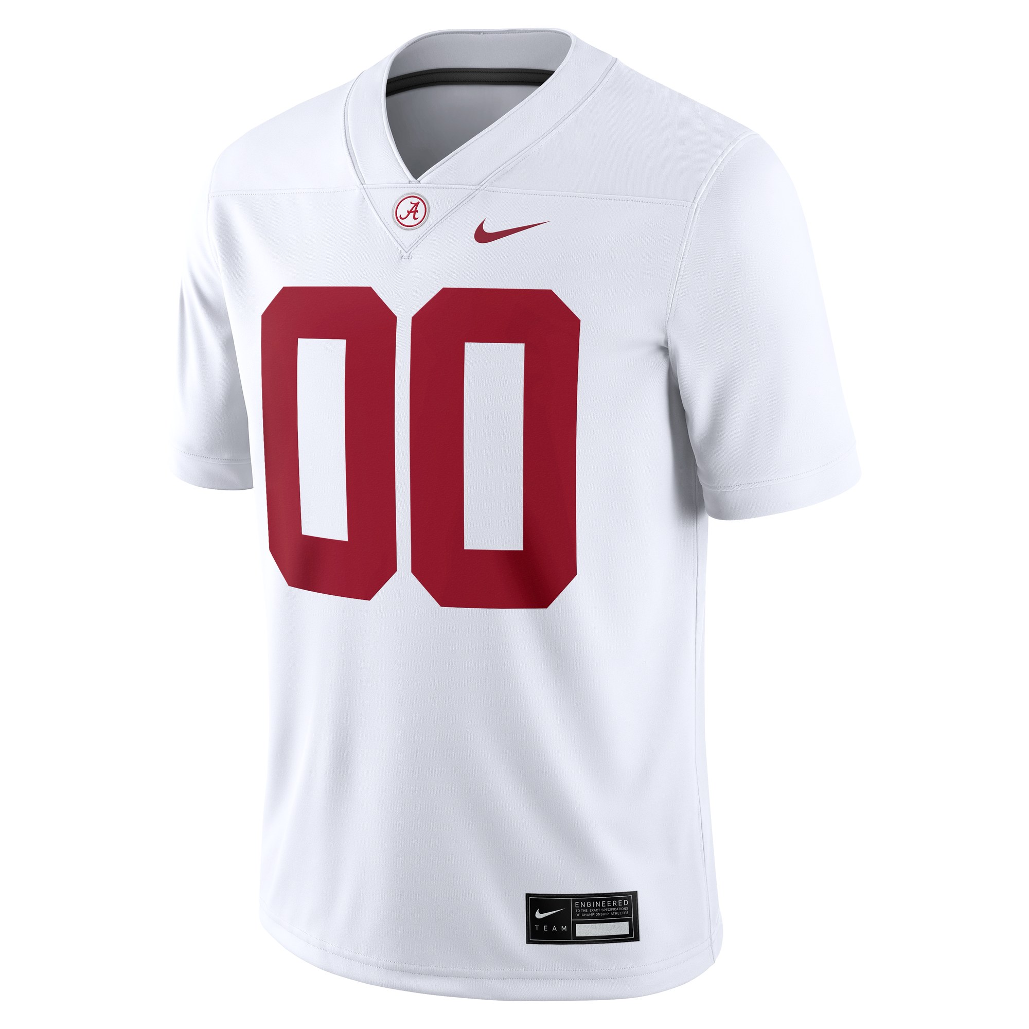Alabama Crimson Tide Jersey White - front view