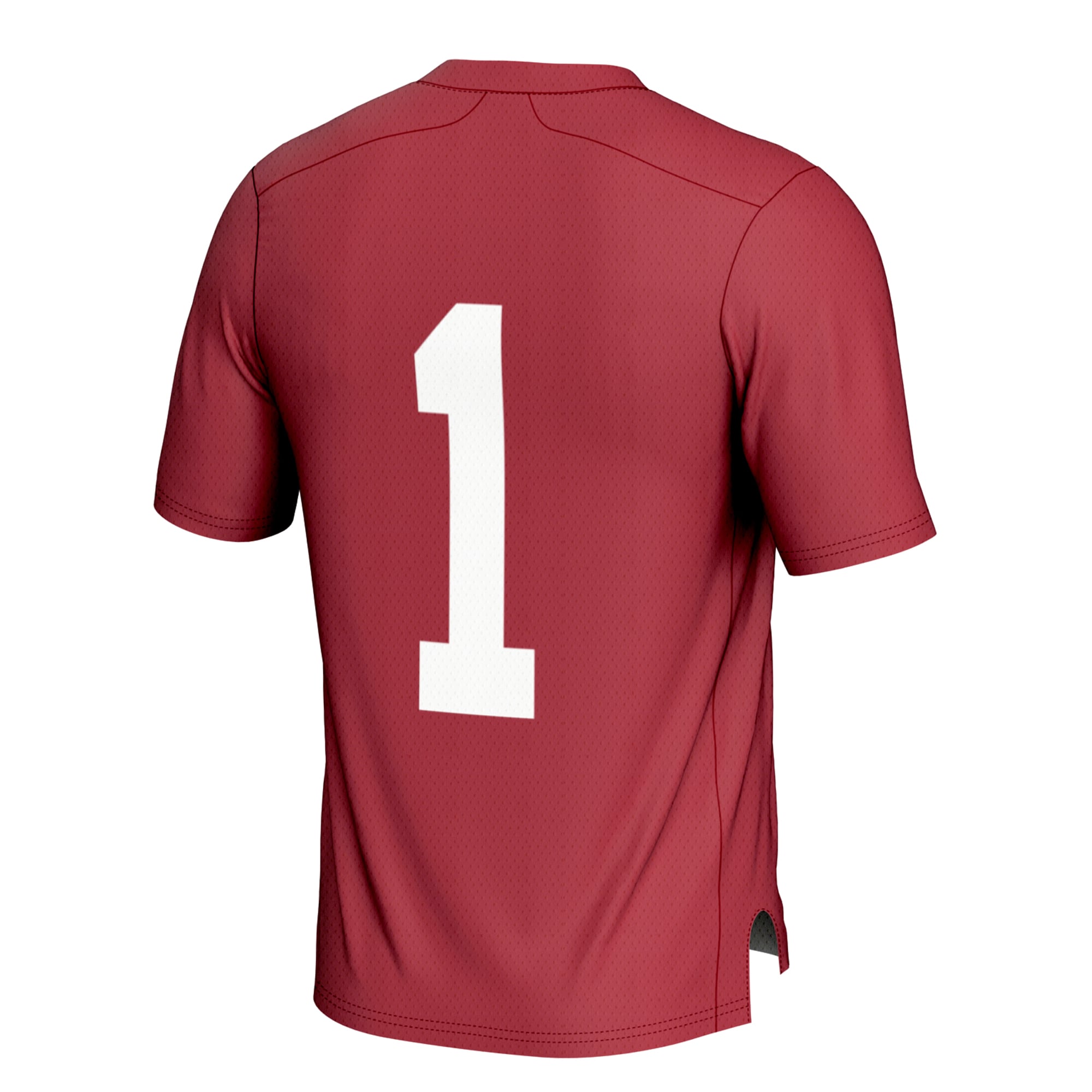 #1 Alabama Crimson Tide Football Jersey Crimson - back view