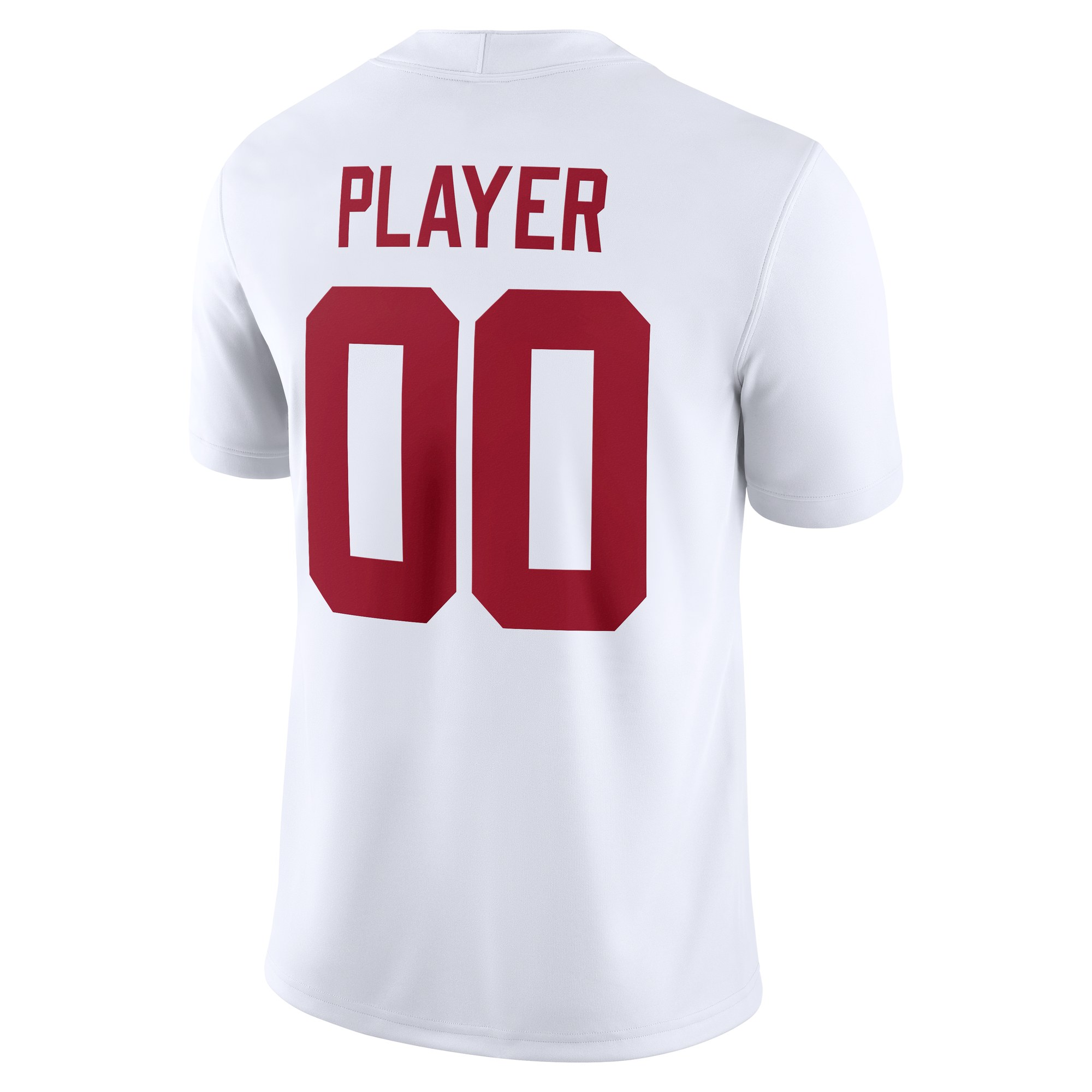 Alabama Crimson Tide Jersey White - back view