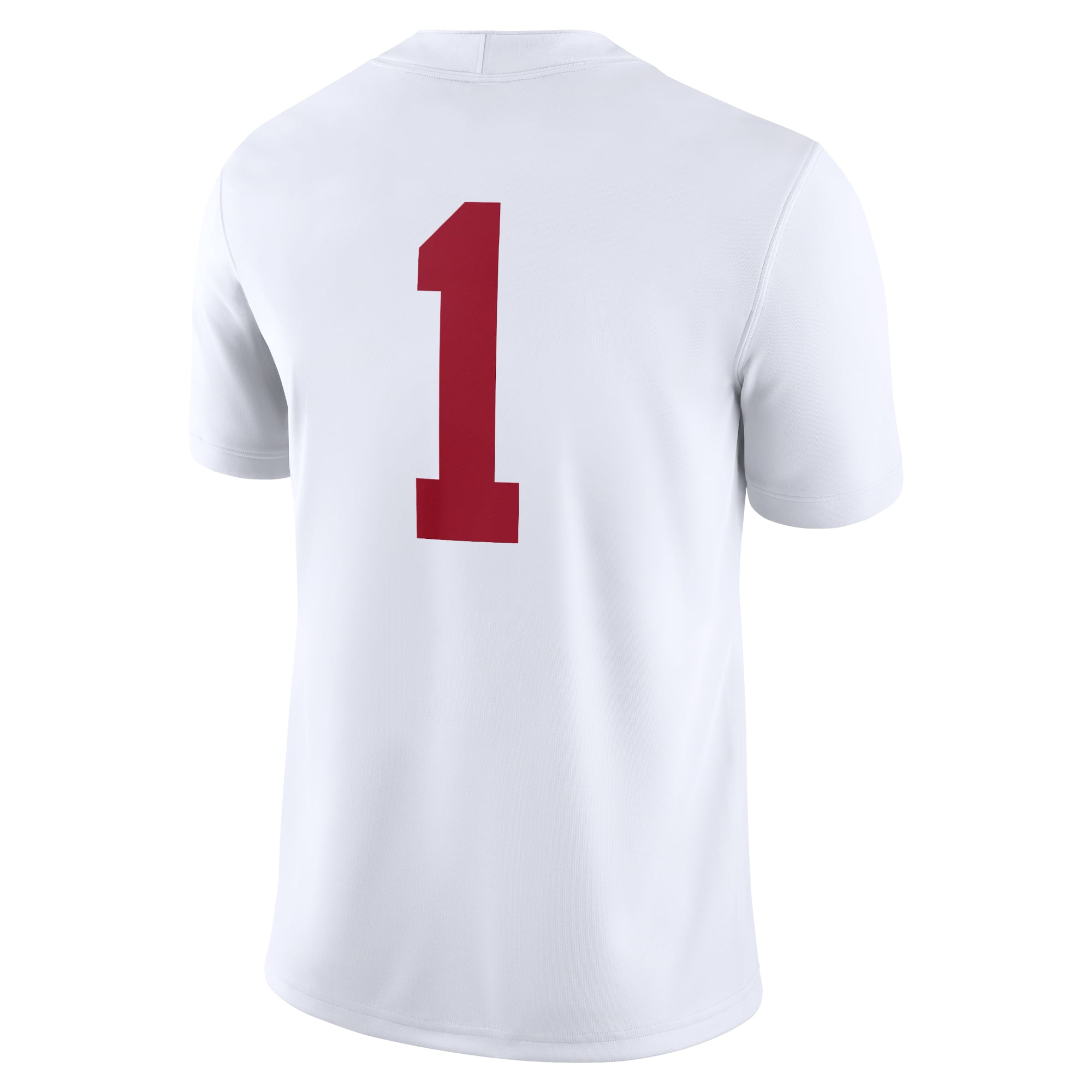 #1 Alabama Crimson Tide Jersey White - back view