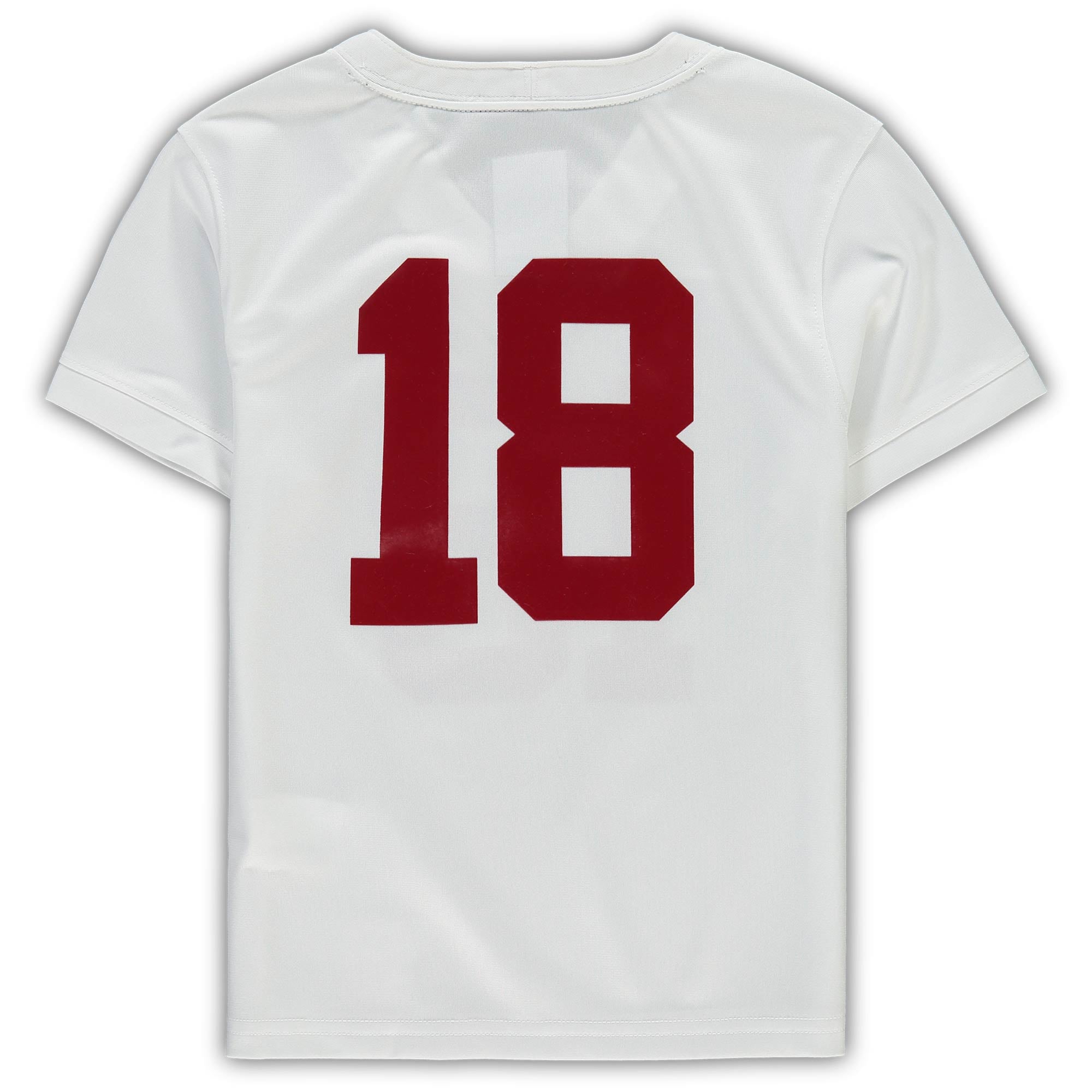 #18 Alabama Crimson Tide Preschool Football Team Jersey White - back view