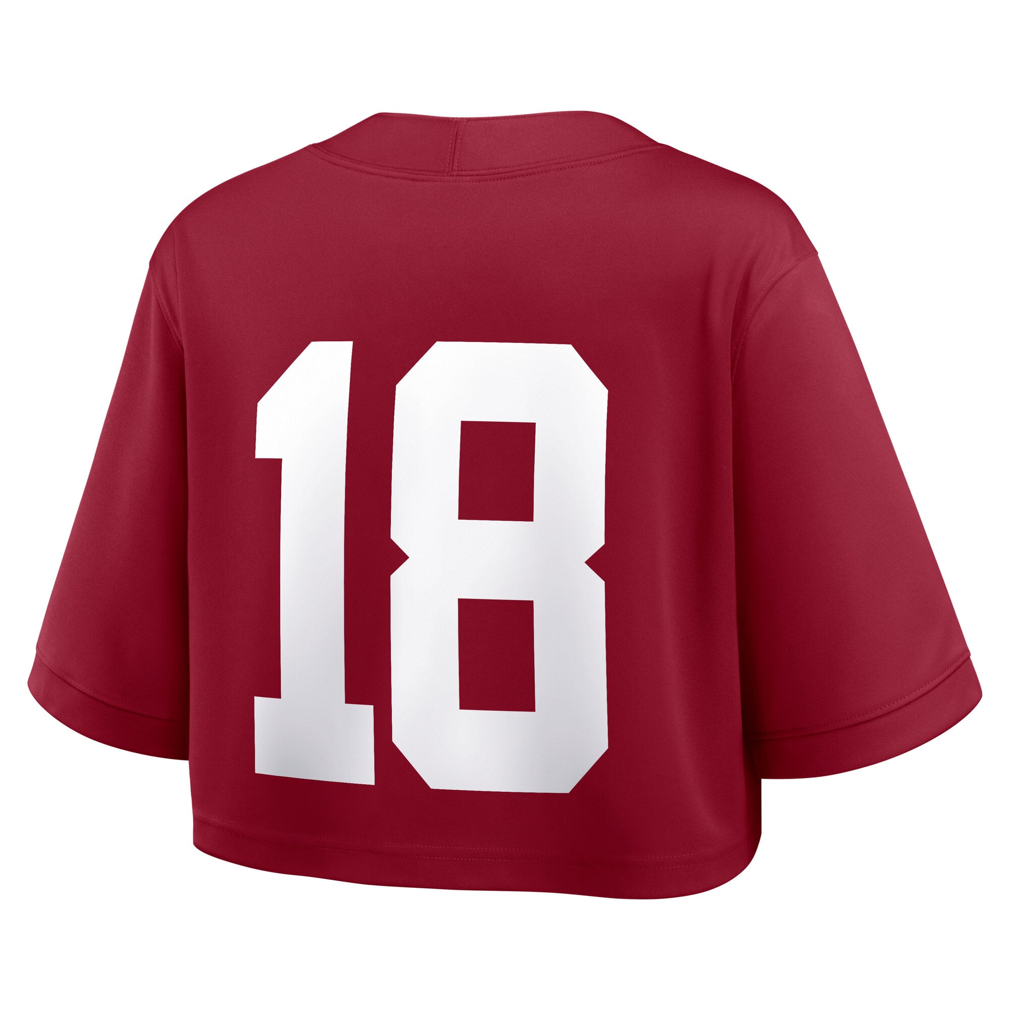 Alabama Crimson Tide Women's Crop Top Jersey Crimson - back view