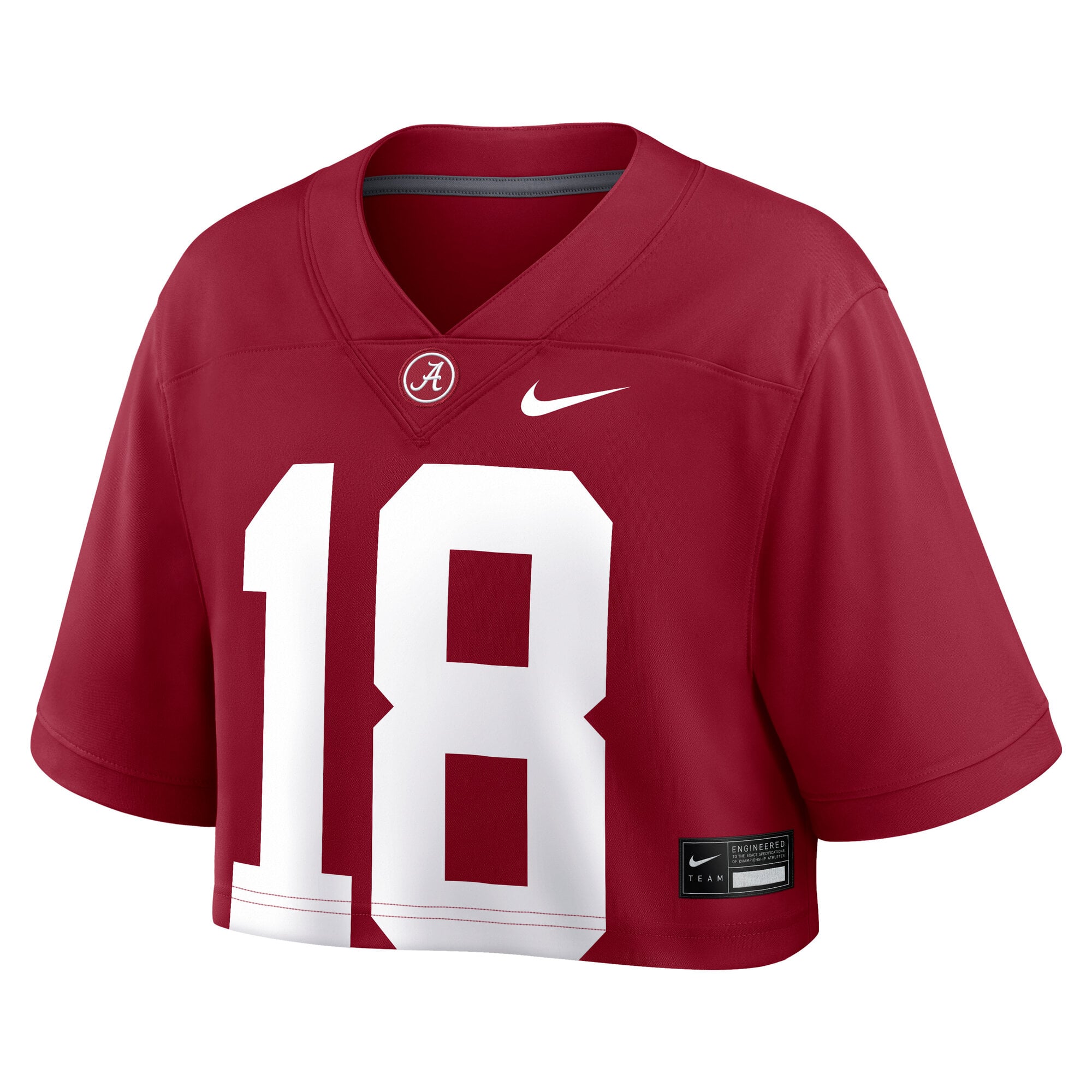 Alabama Crimson Tide Women's Crop Top Jersey Crimson - front view