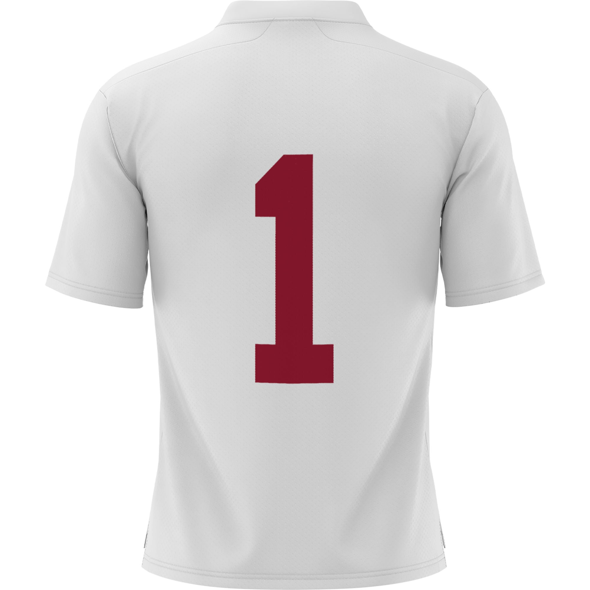 #1 Alabama Crimson Tide Youth Football Jersey White - back view