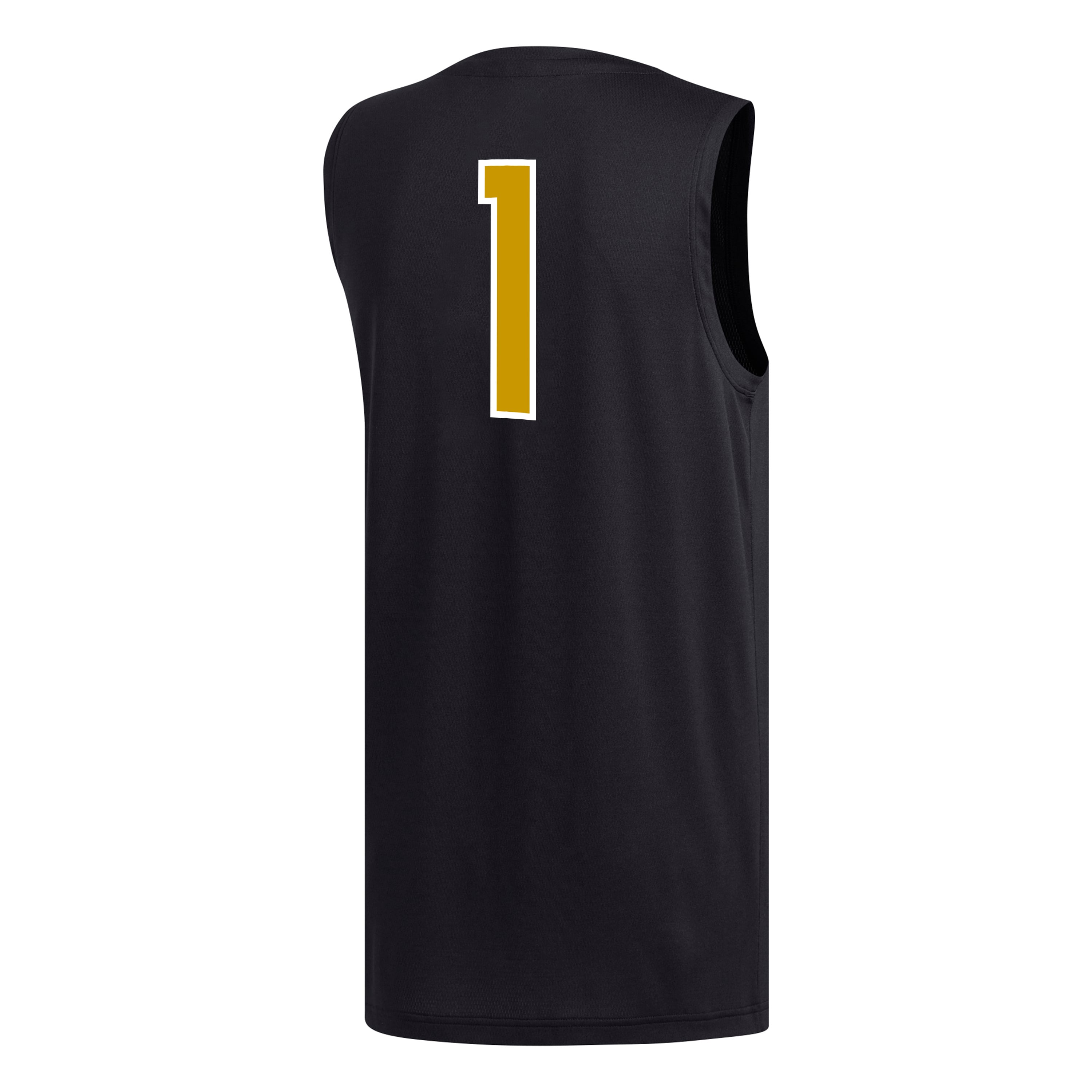 #1 Alabama State Hornets Basketball Jersey Black - back view