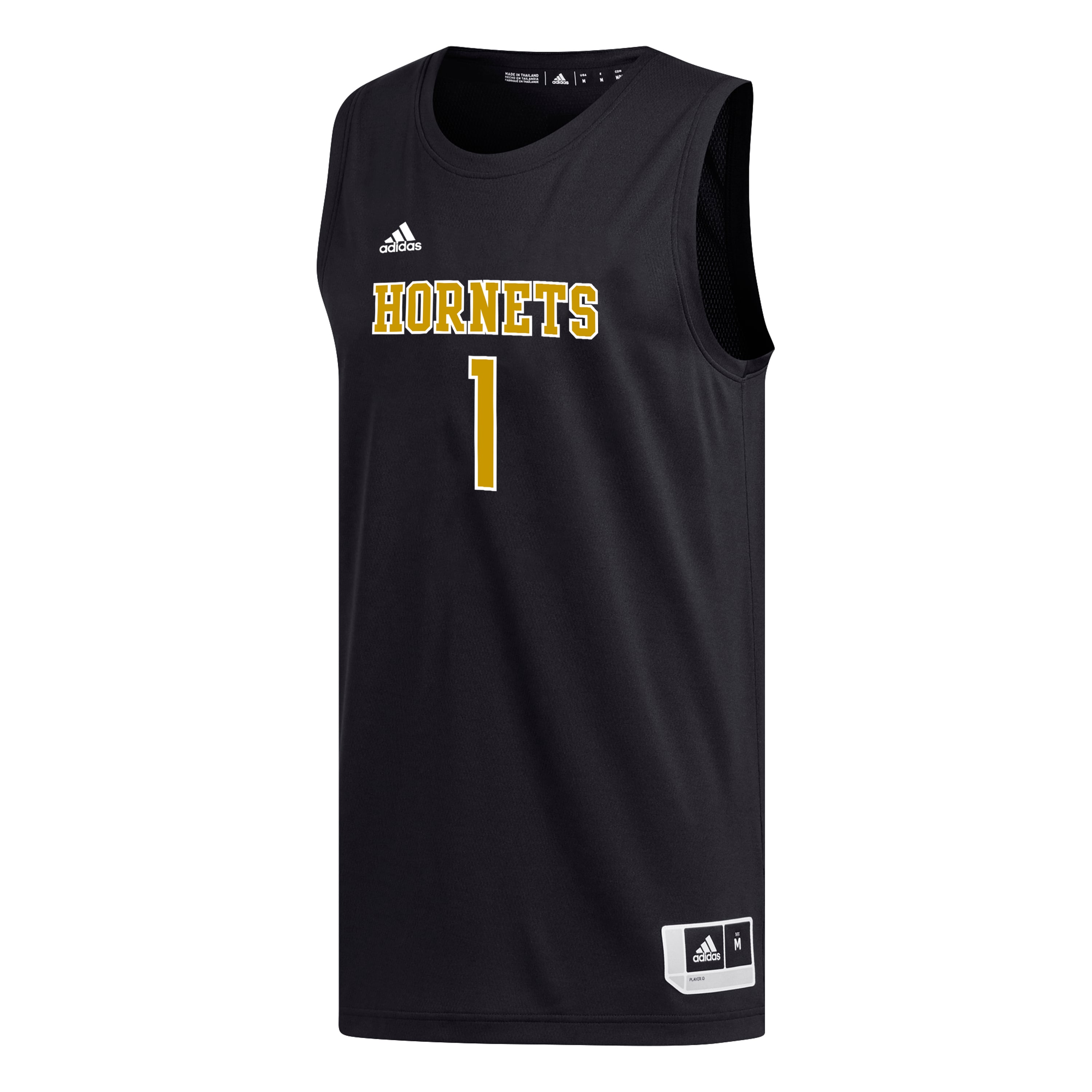 #1 Alabama State Hornets Basketball Jersey Black - front view